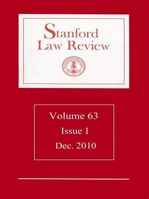 cover image of Stanford Law Review